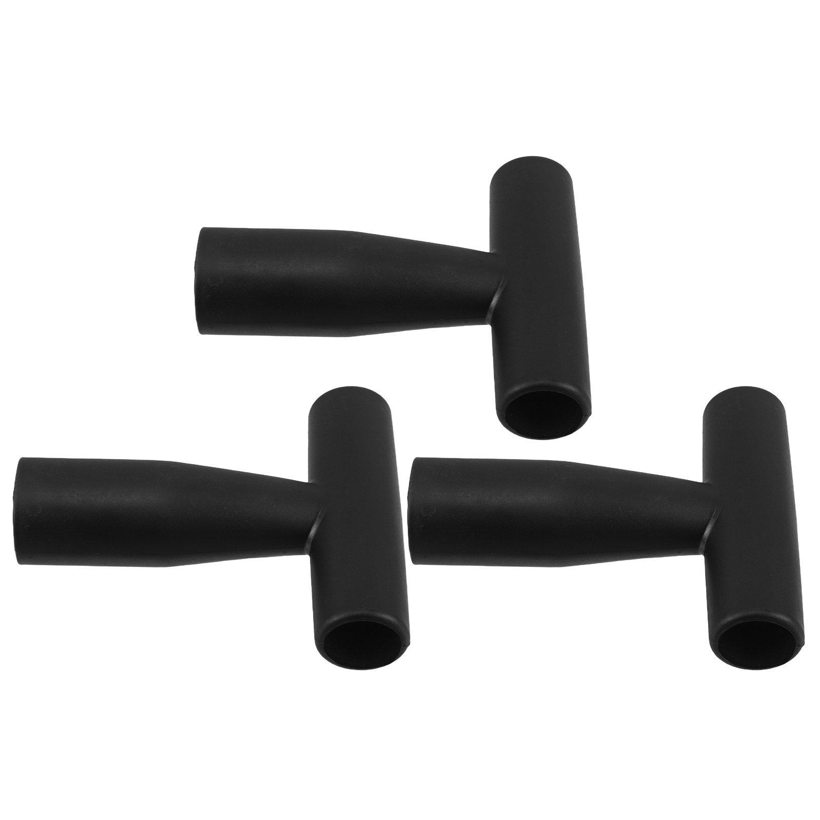 Spade Digging Fork - ด้ามจับพลั่วดีไซน์ตัวดี แพ็ค 3 ชิ้น ด้ามจับพลาสติกสีดำสำหรับเปลี่ยน ใช้กับพลั่ว
