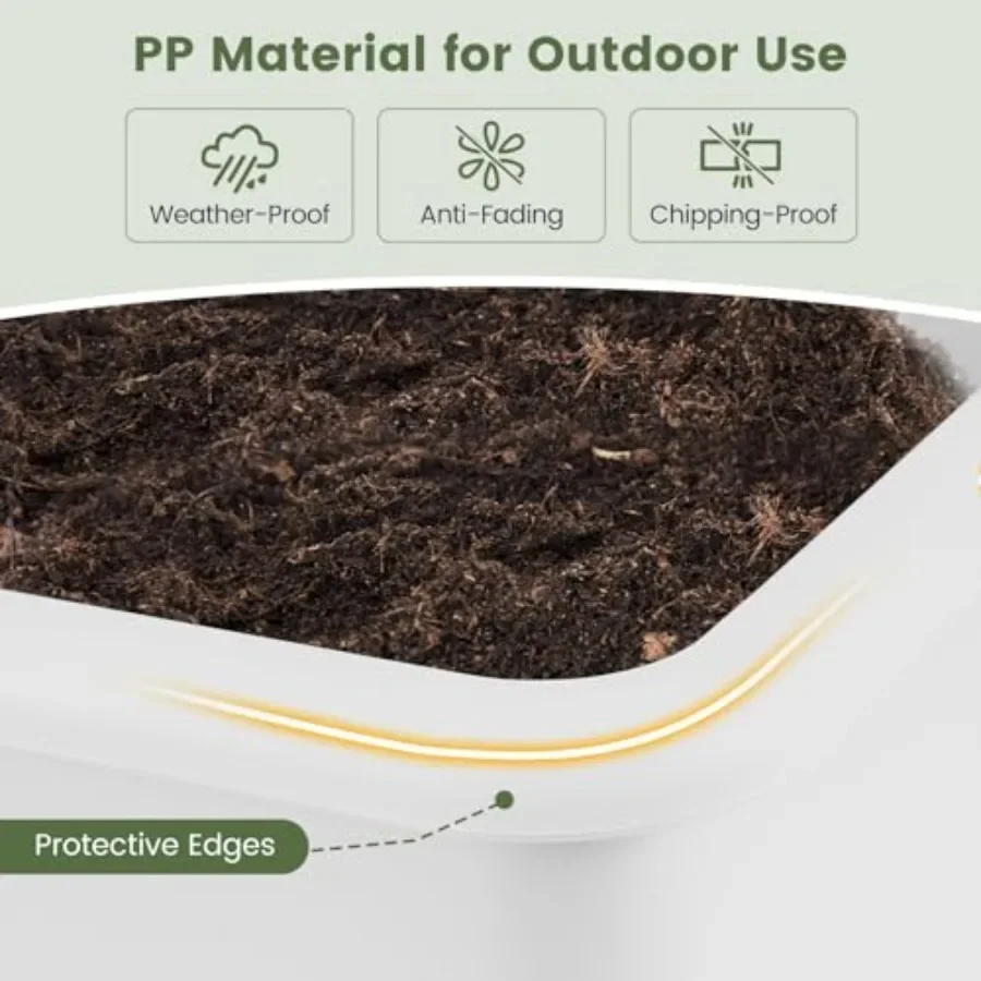 ชุดกระถางปลูกแบบยกสูงสำหรับใช้ - Self-Watering Planter บทวิจารณ์และราคา