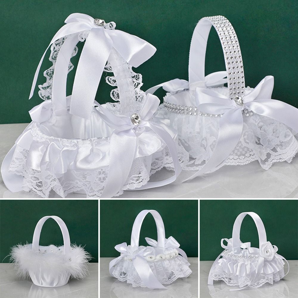 ตะกร้าดอกไม้ประดับงานแต่งงาน ต - Gardening Tools Girls บทวิจารณ์และราคา
